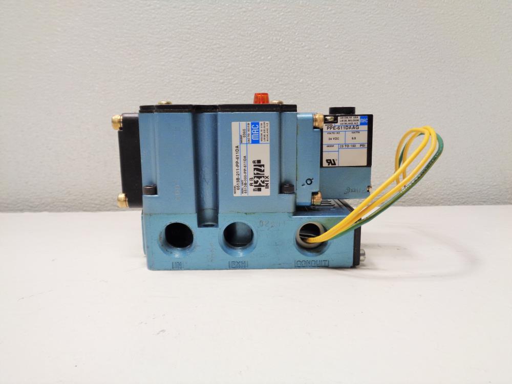 MAC Solenoid Valve 6513B-211-PP-611DA w/ PPE-611DAAG